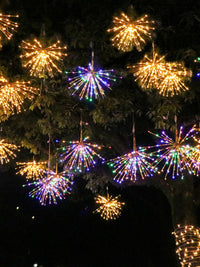 太阳能烟花灯串铜线爆炸灯蒲公英灯户外庭院节日吊顶挂灯圣诞装饰