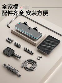 官方旗舰正品卫浴淋浴花洒套装全铜家用淋雨浴室卫生间增压花洒头 电镀除垢款36484（冷热）