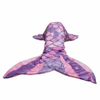 Mermaid Sleeping Bag Warm and Comfortable Mermaid Tail Blanket Skin Friendly fishes Scale Pattern Blanket for Girls, Lounging