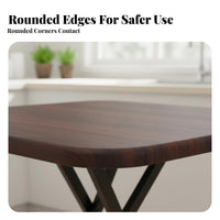 Foldable Design 4-Person foldable Square Table Space-Saving foldable Square Table Multi-Purpose Portable Furniture Lightweight for Street Vendors, Homeowners, Dining Room, Outdoor, Small Apartment, Camping