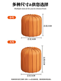 真皮凳子圆凳轻奢客厅小凳子高级感沙发凳实木创意坐凳茶几凳矮凳