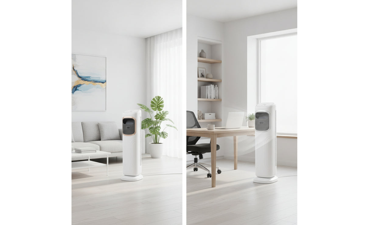 Vertical Column Air Cooler Slim Floor Air Cooler Space-Saving Appliance Oscillating for Bedroom