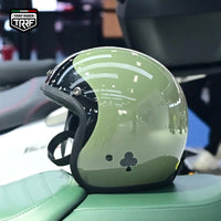 意大利TRRF复古半盔碳纤维男女摩托车头盔四分之三巡航踏板3c认证
