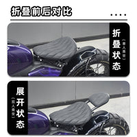 春风250/450CLC改装可折叠后座隐藏式双人坐垫复古Bobber座椅配件