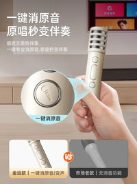 麦克风音响话筒一体k歌唱歌家用蓝牙音箱ktv家庭儿童卡拉OK礼物
