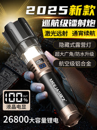 新款激光手电筒强光家用充电超亮远射户外小型便携超长续航大容量