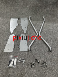 适用力刻318gt护杠保险杠防摔杠力刻250改装脚踏射灯支架护杠配件