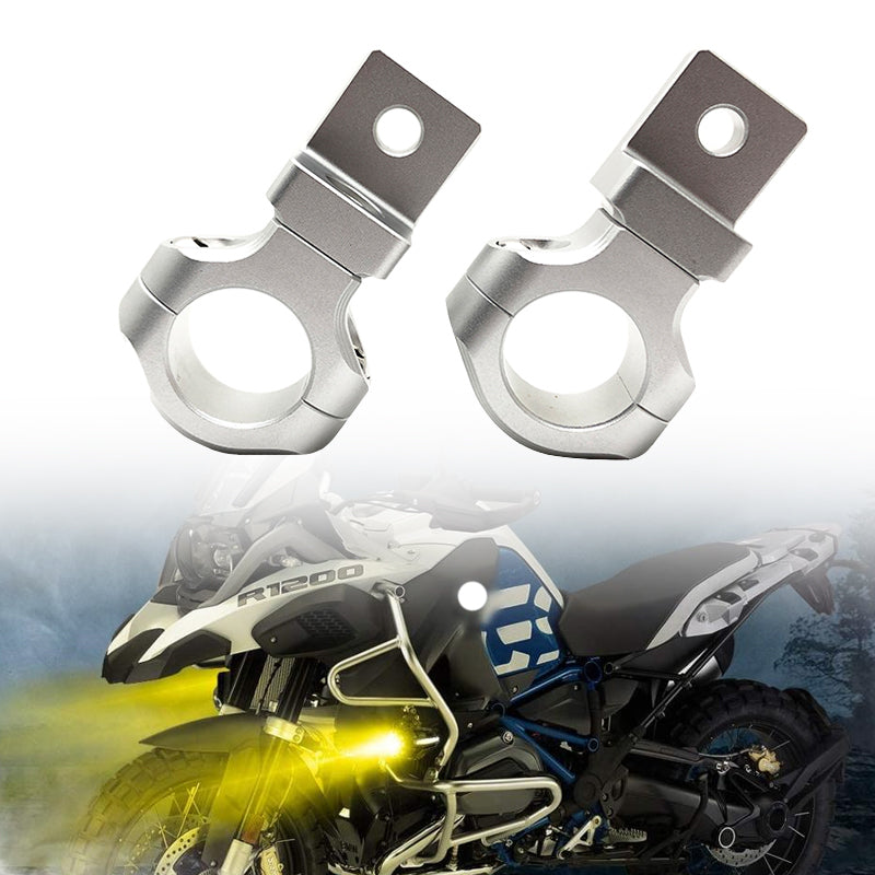 适用宝马摩托车 R1200GS R1250GS改装支架射灯支架全铝万向可调节