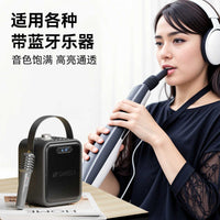 山水T92T91户外广场舞音响蓝牙音箱便携手提话筒K歌一体机低音炮