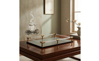 Serving Tray Textured Decorative Organizer Tray Easy to Carry for Decor