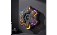 Smart Music Boxing Machine LED Wall Mounted Boxing Machine Adjustable Punching Instructor Shock Absorbing for Adults, Bedroom