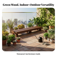 Indoor & Outdoor Use Tiered Wooden Flower Rack Freestanding Multi-Tier Plant Shelf Weather-Resistant Home Furnishing Space-Saving for Gardeners, Apartment Dwellers, Homeowners, Balcony, Garden, Living Room, Corner