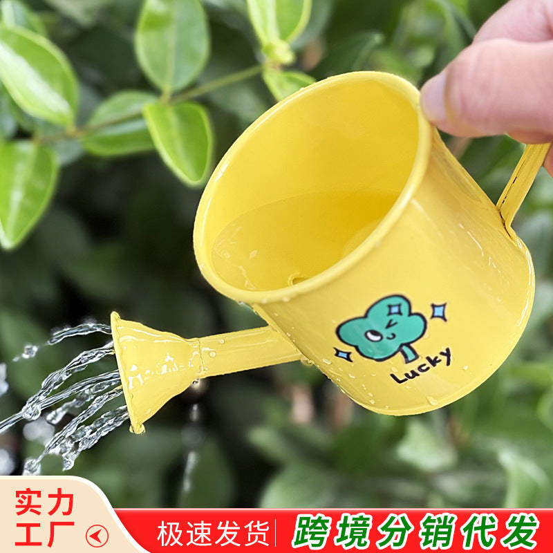 厂家直销园艺小型家用宝宝儿童多彩铁皮洒水壶浇花浇水壶水桶