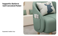Minimalist Design Upholstered Tub Armchair Ergonomic Backrest Lounge Chair High-Density Cushion Loveseat Easy to Clean for Business Owners, Interior Designers, Reception Area, Balcony, Home Office, Living Room