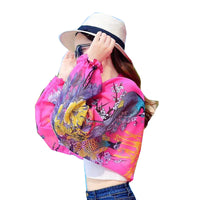 UV Protection Chiffon Sun Protection Shawl for Women - Lightweight Cape for Driving & Cycling