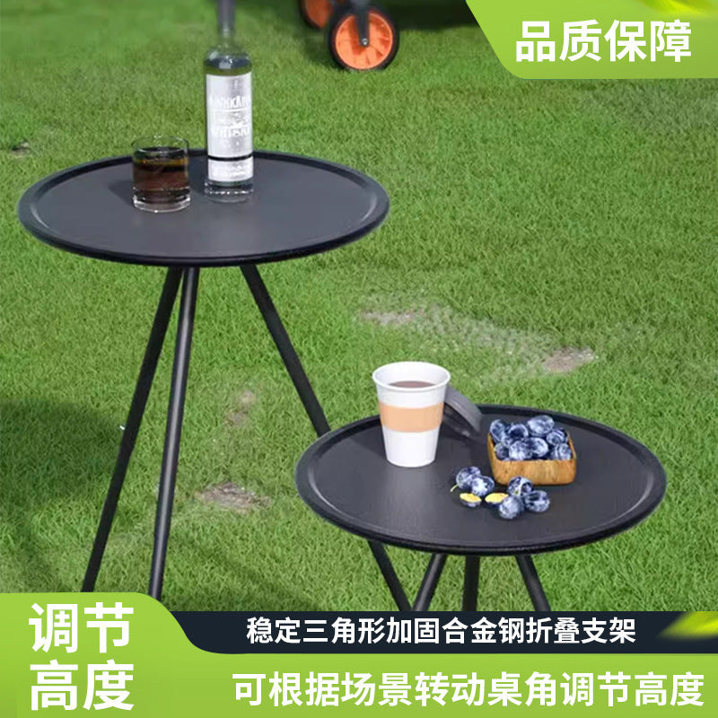 户外折叠小圆桌露营轻便便携桌椅子野炊野餐全套装备用品套装茶几