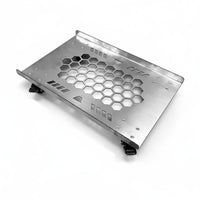 Stainless Metal Computer Stand Load Bearing Rolling PC Stand Wide Base Computer Cart for Desk
