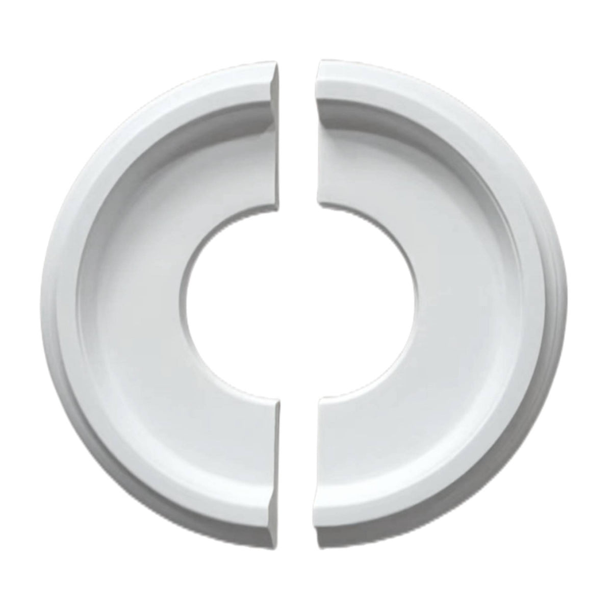Simple Split Ceiling Medallion Decorative Polyurethane Ceiling Circle Easy to Install Light Fixture Medallion Lightweight for DIYers
