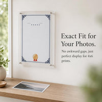 Acrylic A4/A5 Certificate Photo Frame with Stand or Wall Mount