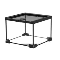 Panoramic View Glass Amphibian Enclosure High Visibility Amphibian Habitat Box Easy to Clean Glass Terrarium Enclosure Ventilated
