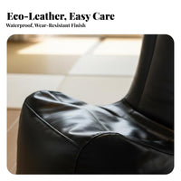 Vintage and design Single-Seater Lazy Sofa Padded Seat Cushioned Armchair Set low-to-the-ground Lounge Chair Ergonomic Design for Homeowners, Students, Bedroom, Small areas, Living Room, literature alcove
