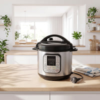 Digital Electric Pressure Cooker 6L Pressure Cooker with Removable Pot 1000W Multicooker Single-Touch for Countertop