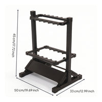Fishing Rod Rack Freestanding Fishing Rod Rack with 12 Slots Aluminum for Anglers, Fishermen, Garage, Tackle Room, Cabin