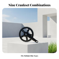 Single Speed Crankset Pant Leg Protection Chainring Guard Single Chainring Crankset Wear Resistant Bike Crank Limb Set