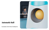 Solo Practice Table Tennis Pong Ball Machine Easy to Use Table Tennis Training Machine Lightweight Automatic Table Tennis Server Consistent for Children, Students, Beginners