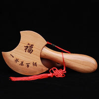 厂家批发桃木斧子挂件摆件木雕结婚坐福家居乔迁景区家用客厅挂件