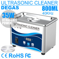 Granbo GA008-UK Ultrasonic Cleaner for Jewelry, Glasses, Dentures, Watches and Circuit Boards, 50W, 40kHz, Home Use