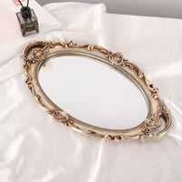 Vintage Resin Photo Frame, Oval Ornate Border for Wall or Desk Display, European Themed Home Decoration Piece