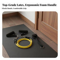 11 Pieces 11 Piece Strength Training Set Lightweight and Portable Tension Bands Set Exercise Tube Kit with Handles Sturdy Duty