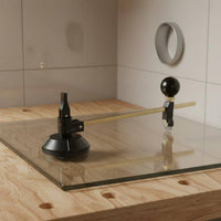High Precision Compass Glass Cutter Suction Cup Glass Circle Cutter Clear Scale for Workshop