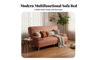 transfor modernable Design Fold-foldable Sleeper Loveseat Multi-Functional Pull-foldable Sleeper Couch Space-Saving Sofa Bed long-lasting textile for Apartment Dwellers, Young Adults, homeowners, Small areas, Living Room, Bedroom