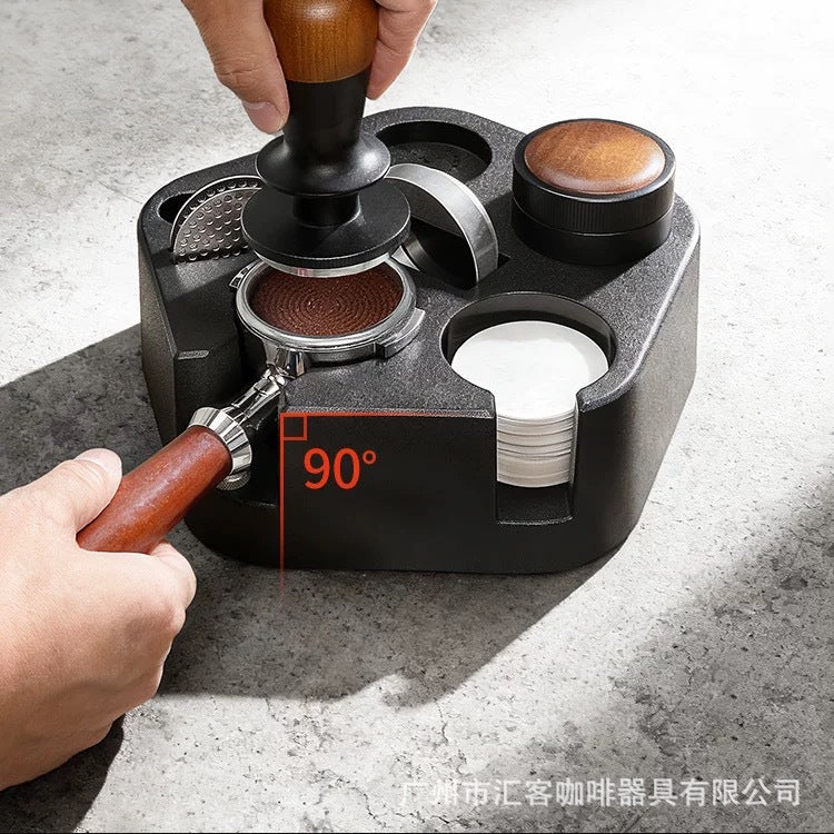 咖啡压粉座多功能咖啡器具收纳底座压粉器布粉器套装意式手柄支架
