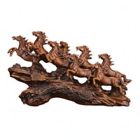 Rearing Horse Sculpture Glossy Finish Rearing Horse Statue Detailed Craftsmanship