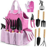 9-Piece Outdoor Garden Tool Set with Scissors - Ideal Gardening Gift Kit