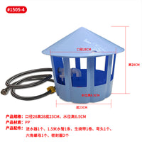 Automatic Chicken Waterer Feeder Plastic Poultry Drinker Round Water Trough for Rural Chicken Farming