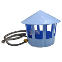 Automatic Chicken Waterer Feeder Plastic Poultry Drinker Round Water Trough for Rural Chicken Farming