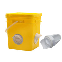 Automatic Chicken Feeder Bucket for Poultry, Gravity Feed Chicken Food Dispenser, Outdoor Chicken Feeding Equipment