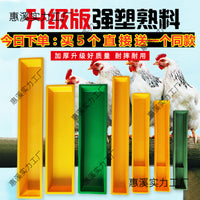Rectangular Plastic Poultry Feeder and Waterer for Chickens, Geese, Ducks, Pigeons, Sheep - Long Strip Design