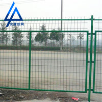 Green PVC Coated Fencing for Agricultural Planting Protection - 4.0mm Hard Plastic Double Wire Mesh Fence