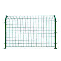 Green PVC Coated Fencing for Agricultural Planting Protection - 4.0mm Hard Plastic Double Wire Mesh Fence