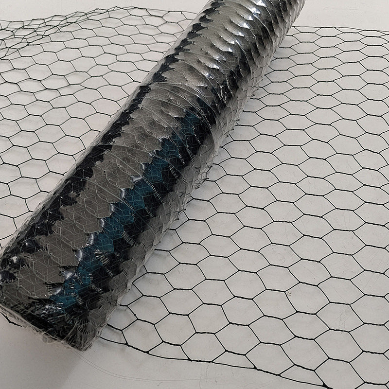 PVC Coated Hexagonal Wire Mesh, 1-inch Small Hexagonal Net for Cages, Dark Green