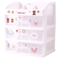Desktop Storage Box Student Cosmetic Drawer Organizer Ins Dorm Office Desk Stationery Tidy Holder