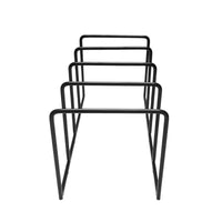 Iron Art Study Room Organizer File Storage Rack Simple Bookend Iron Display Stand Desktop Bookshelf