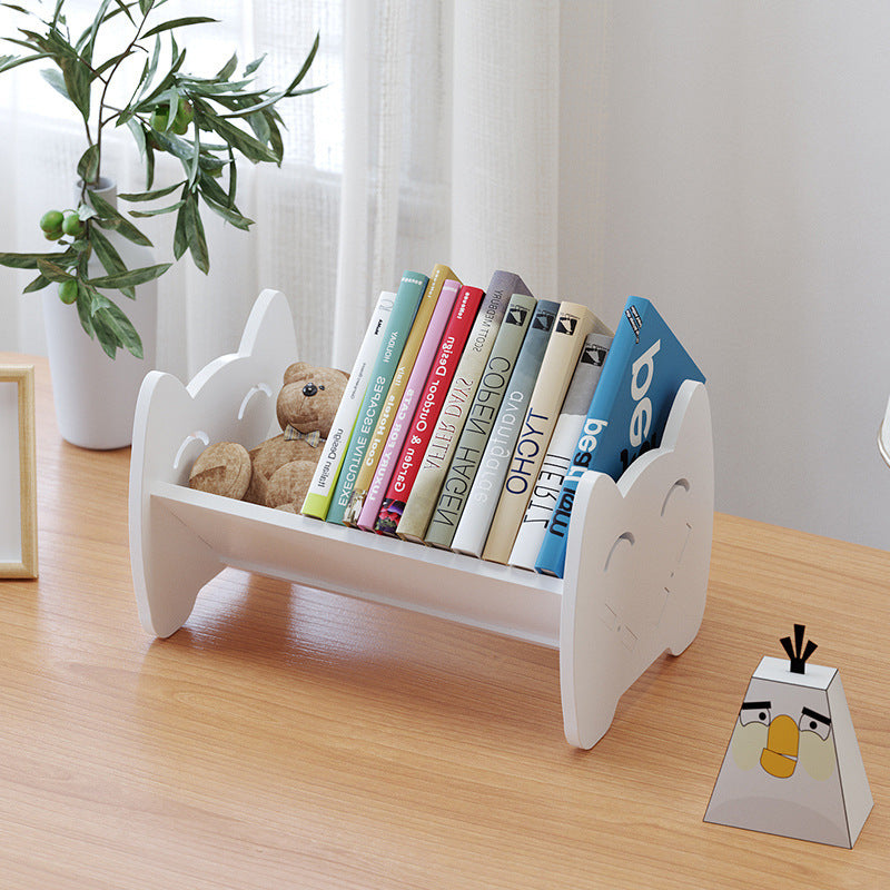 Desktop Bookshelf Storage Rack Multi-functional Kids Book Organizer Home Small Textbook Holder