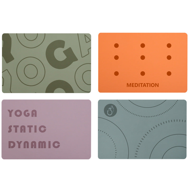 PU Rubber Yoga Mat Mini Plank Support Pad Handstand Pad Balance Knee Pad Fitness Mat Customizable Logo