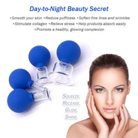 Export Cupping Set with Suction Balls for Face and Neck Massage, Negative Pressure Cupping for Beauty Salons and Home Use